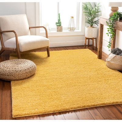 Madison Shag Solid Colour Synthetic Area Rug