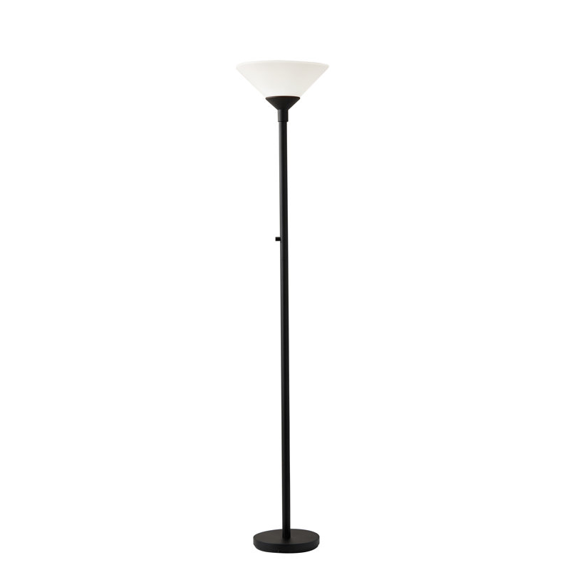 Lampe torchère sur pied 73 po Staggs, Noir