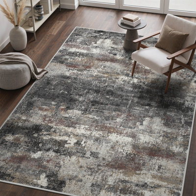 Tapis gris foncé Pavelina