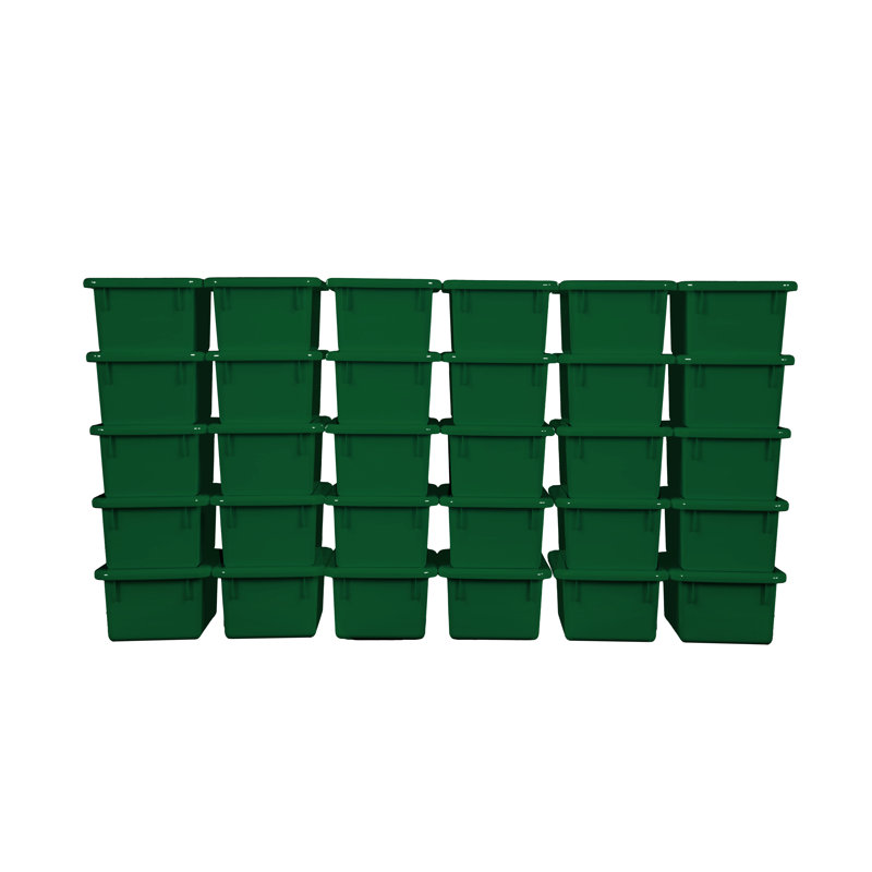 Bac en plastique, Vert, 30