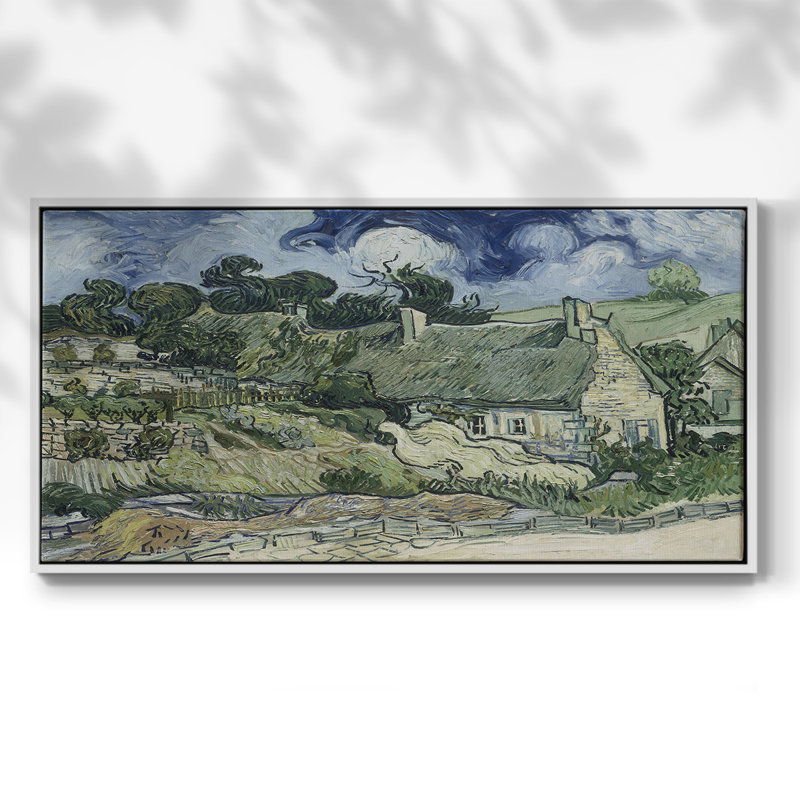 Nautical Series-CCLXV- Toile tendue avec châssis tendue, prête à être accrochée, H 25 po x l 49 po, Blanc