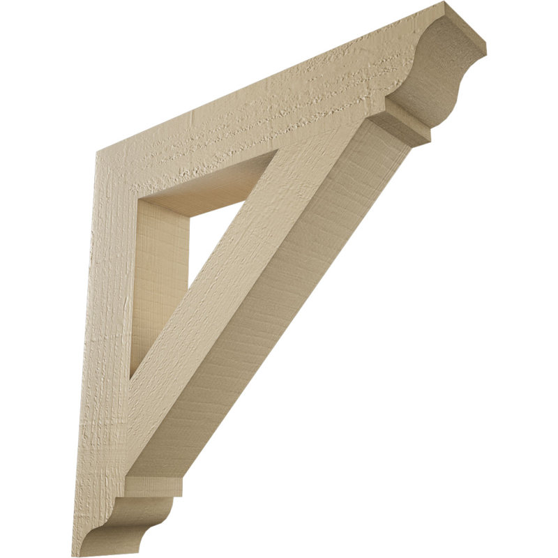 Support traditionnel en cèdre brut à grain de bois TimberThane, H 20 po x l 3,5 po x P 20 po