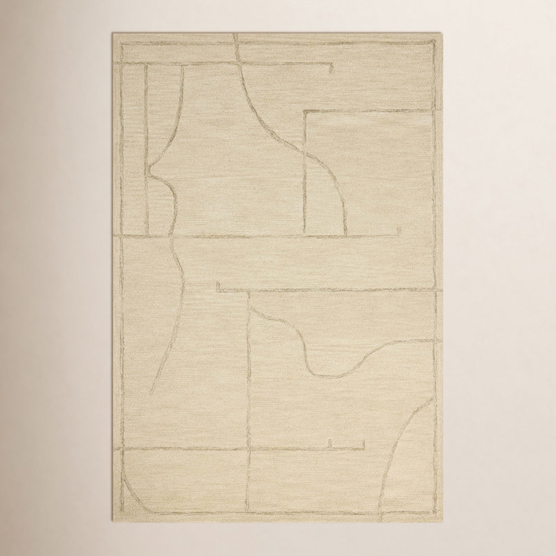 Jeremiah Brent x Loloi Barrow Ivory / Taupe Area Rug, Rectangle 9'3" x 13'