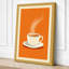 Steaming Coffee Cup Retro - Wrapped Canvas-131763742-131763748