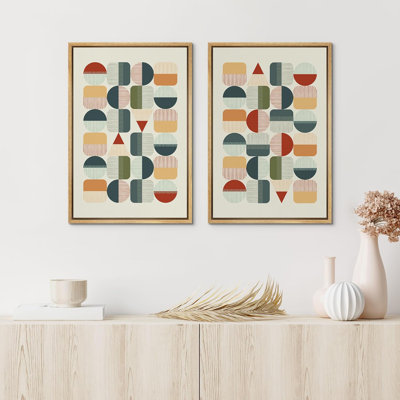 Illustration de style Mid-Century Mid-Century