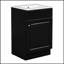 Meuble-lavabo autoportant de 20 pouces avec lavabo, tablette de porte et rangement réglable pour les salles de bain modernes-1027899426
