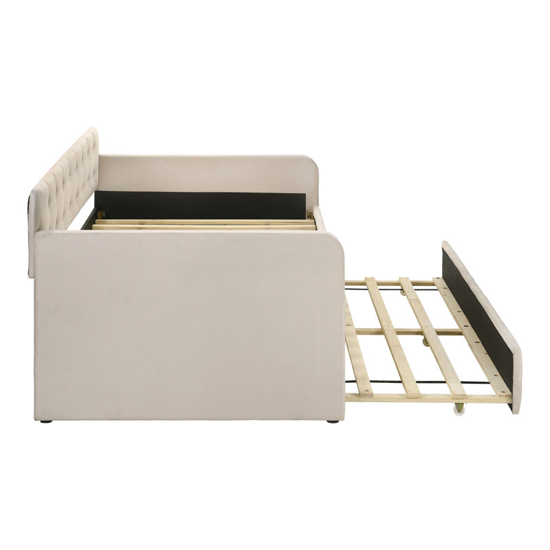Avira Upholstered Daybed, Beige