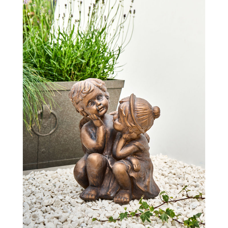Water Resistant Fiberstone Clay Garden Statue