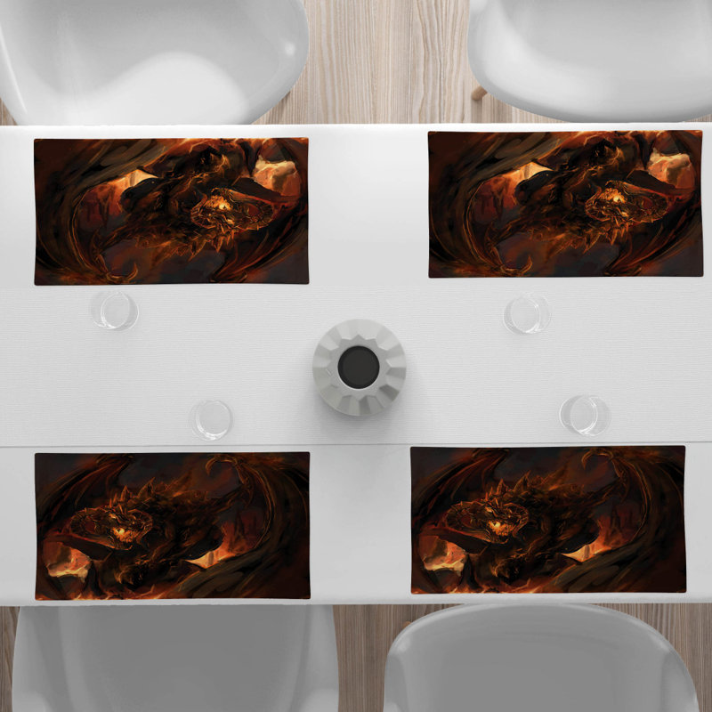 Polyester Abstract Rectangle Placemat