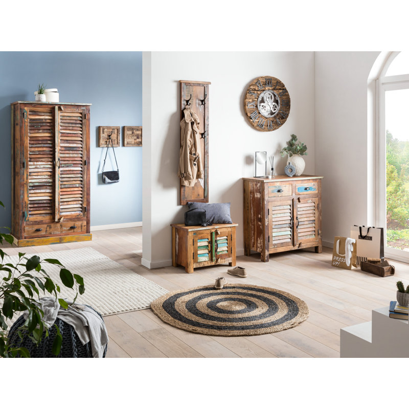 Melvyn Solid Wood Storage Bench