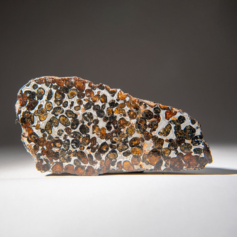 Genuine Sericho Pallasite Meteorite Slab (394.3 grams)