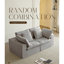 Canapé-lit 2 places, canapé modulaire en velours côtelé compressé gris, pour chambre à coucher, éponge haute densité et canapé modulaire à quadruple emballage, espaces de vie, procédé de compression verticale 33d-2111381035-2111381033-2111381031
