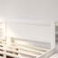 Lit plateforme double en bois avec tiroir et deux tablettes-78821335