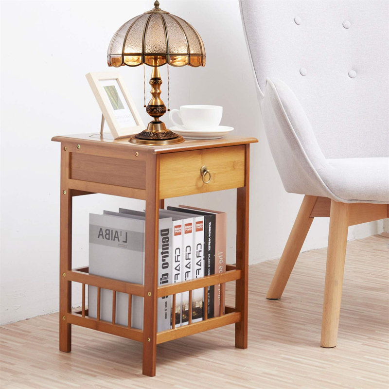 Khanh Solid Wood End Table