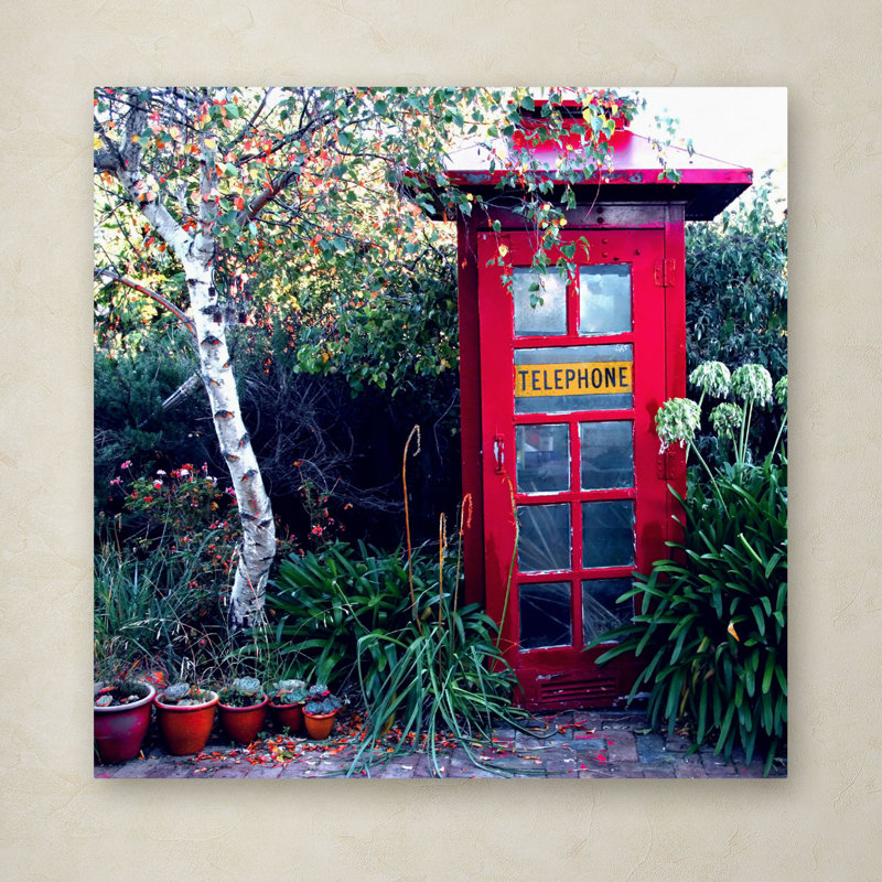 «Red in the Garden», reproduction de photo sur toile tendue, H 14 po x l 14 po x P 2 po