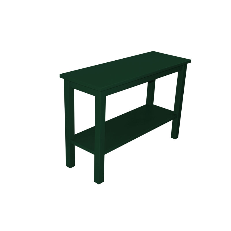 Console en bois massif 44 po Haralan, Vert foncé