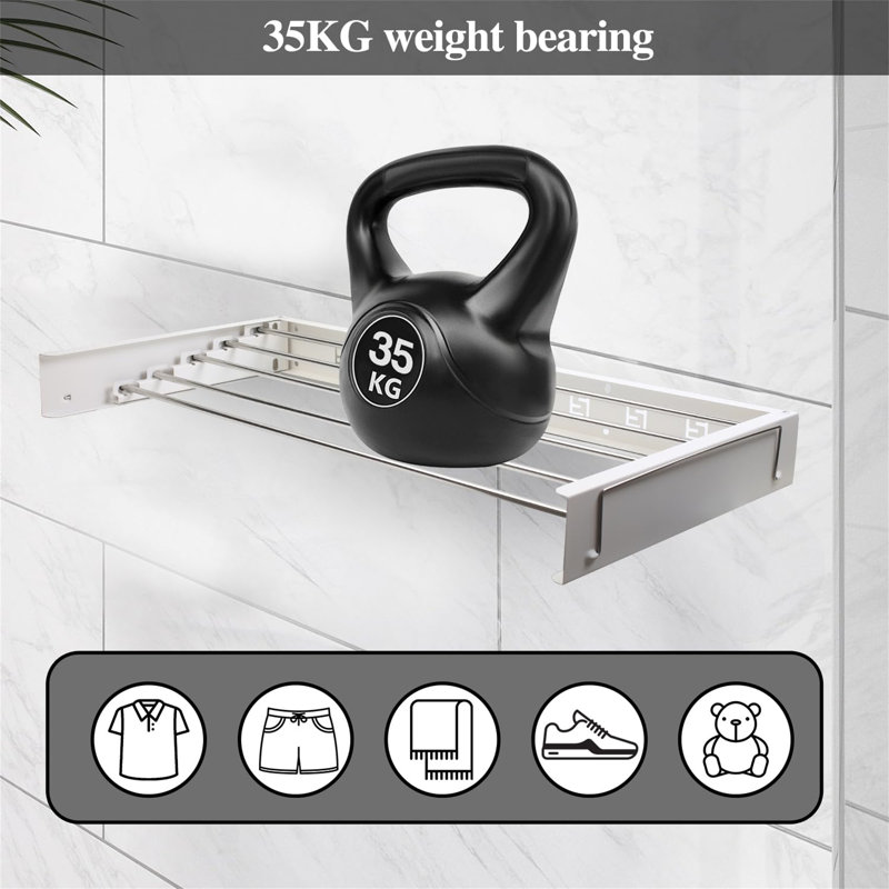 Wall Mounted Clothes Drying Rack