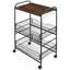 Chariot de cuisine polyvalent à 3 niveaux avec options de rangement
