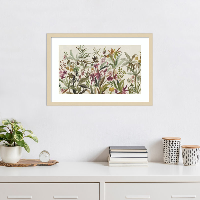 «Garden Delight» par Asia Jensen, impression sur bois encadrée, H 17 po x l 25 po