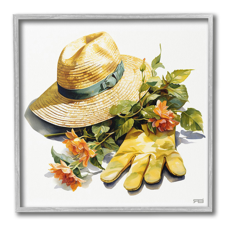 Art floral giclée encadrée par RB, H 24 po x l 24 po, Estampe numérique Farmhouse