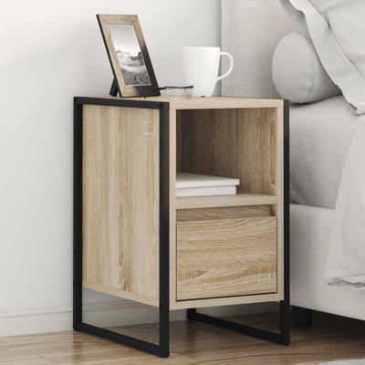 39.5cm W Manufactured Wood Bedside Table