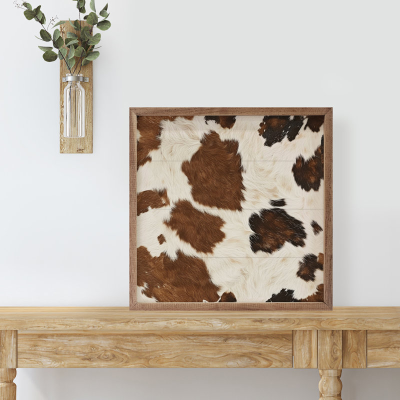 Normande Cowhide, 4" H x 4" W