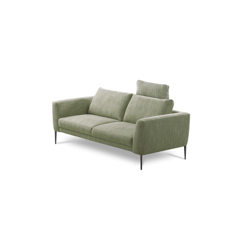 Boucle Sofa, 3, Green/White