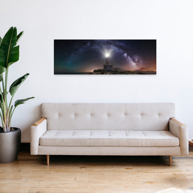 Art mural océan pacifique serein et paisible, H 48 po x l 16 po
