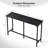 55'' Counter Height Bar Dining Table With Metal Frame Rectangular Pub Sofa Table For Kitchen ,Living Room-2134696391-2134696389