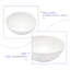 Lavabo de salle de bain vasque circulaire en céramique blanche 13 X 13 pouces