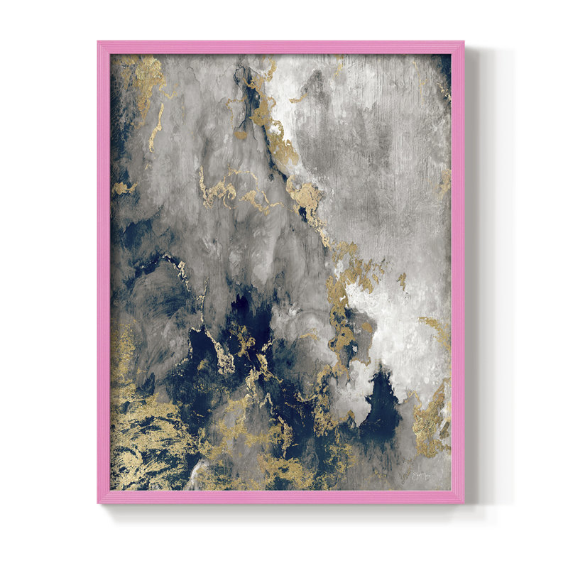 Hudson Path Framed Print - Solid Wood, 10" H x 8" W, Pink