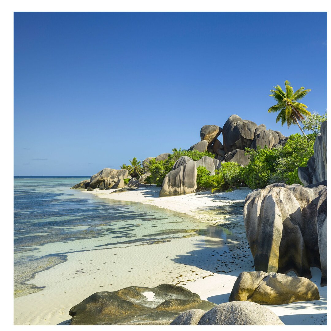 Strukturierte Tapete Dream Beach in the Seychelles