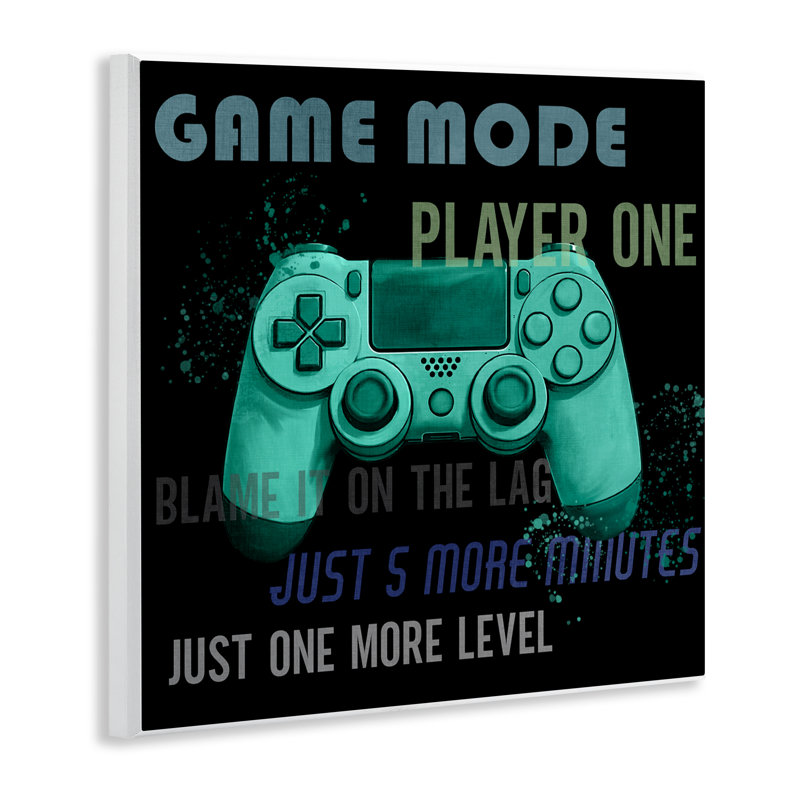 Game Mode Player One Controller Wall Plaque, design by Kim Allen