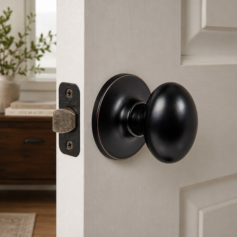 Egg Passage Hall/Closet Door Knob, Oil Rubbed Bronze