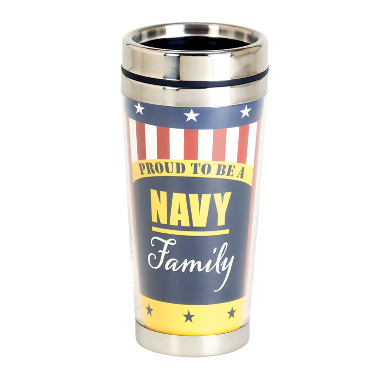 Dicksons Inc 16oz. Double Wall Insulated Stainless Steel Travel Mug
