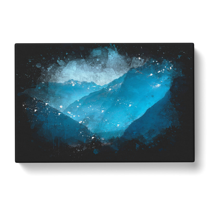 Blue Mountains In Sikkim India - Wrapped Canvas Print, 60cm H x 91cm W x 3cm D