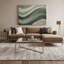Impression sur toile horizontale à rayures horizontales gris clair et gris clair-1709400157