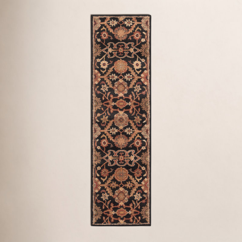 Redwood Oriental Handmade Tufted Wool Area Rug, Runner 2'3" x 8'