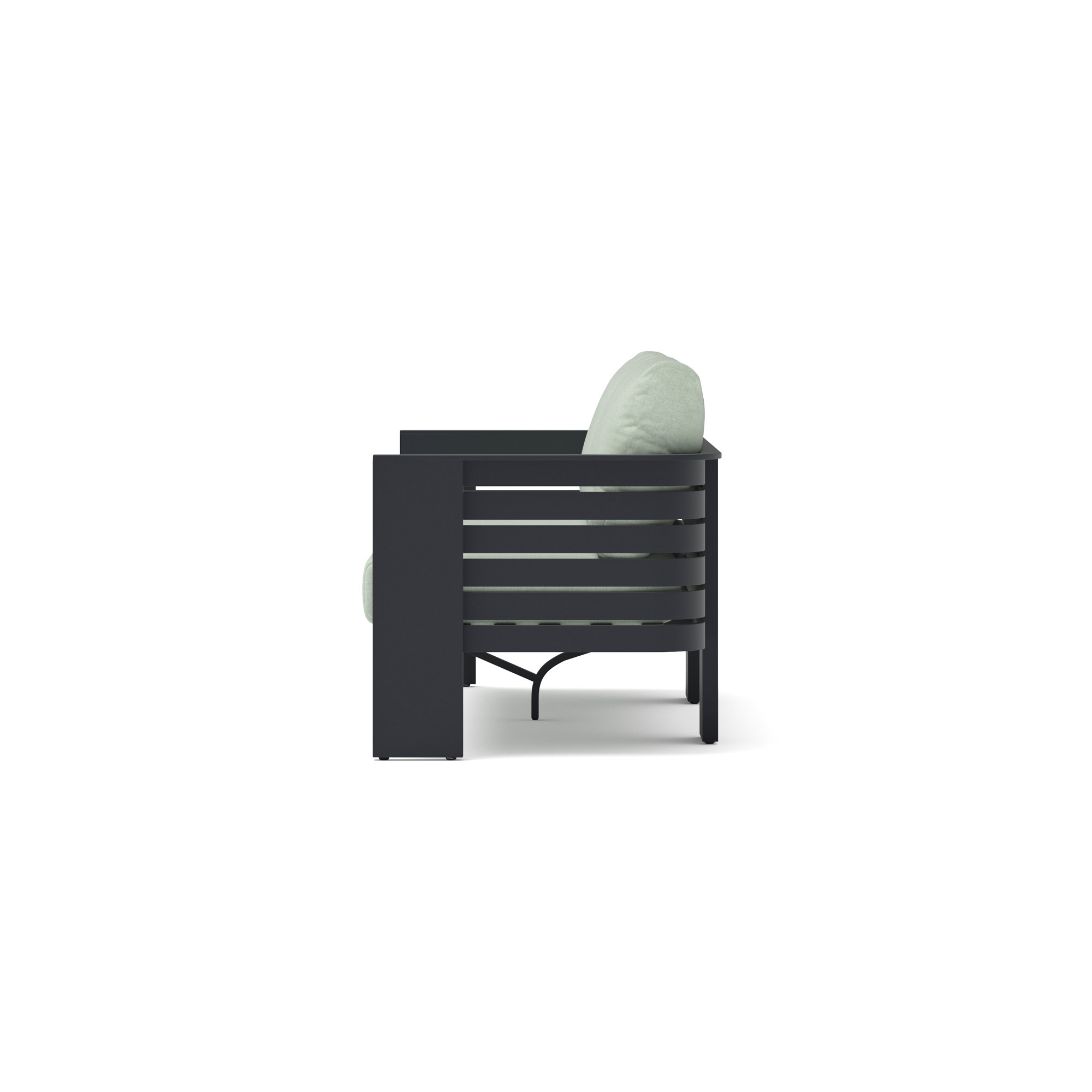 Ari 80In Outdoor Patio Sofa, Cast Oasis