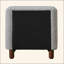 Table de chevet rembourrée Chic Boucle avec design tendance et rangement fonctionnel