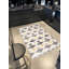 Tapis décoratif moderne à motif géométrique gris-beige-110070930