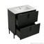 Meuble-lavabo 30 po avec lavabo en céramique, tiroir à fermeture en douceur-377419762