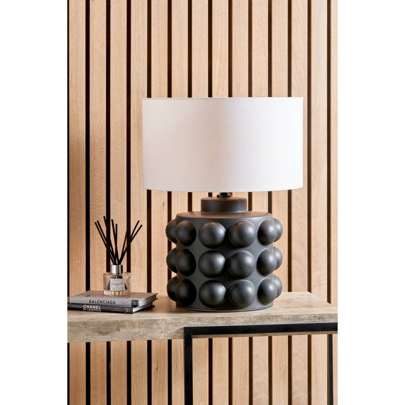 Serenity Ceramic Table Lamp, Black