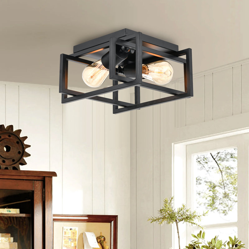 Vedanshi Flush Mount, Black