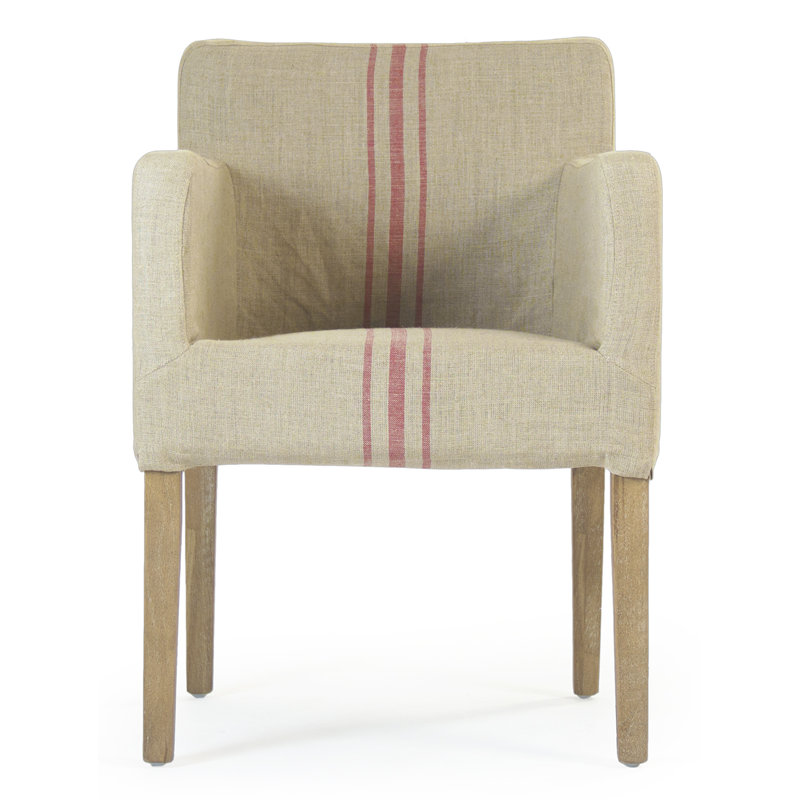 Avignon Linen Armchair, Red 100% Linen