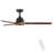 52" YUHAO Farmhouse Rustic  LED Ceiling Fan With Remote Control