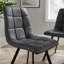 Aghaboy Padded Fabric & Metal Dining Chairs