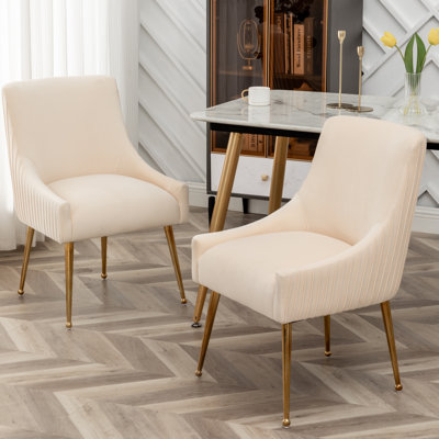 Beuthel 50cm H Tufted Velvet Upholstered Side Chair