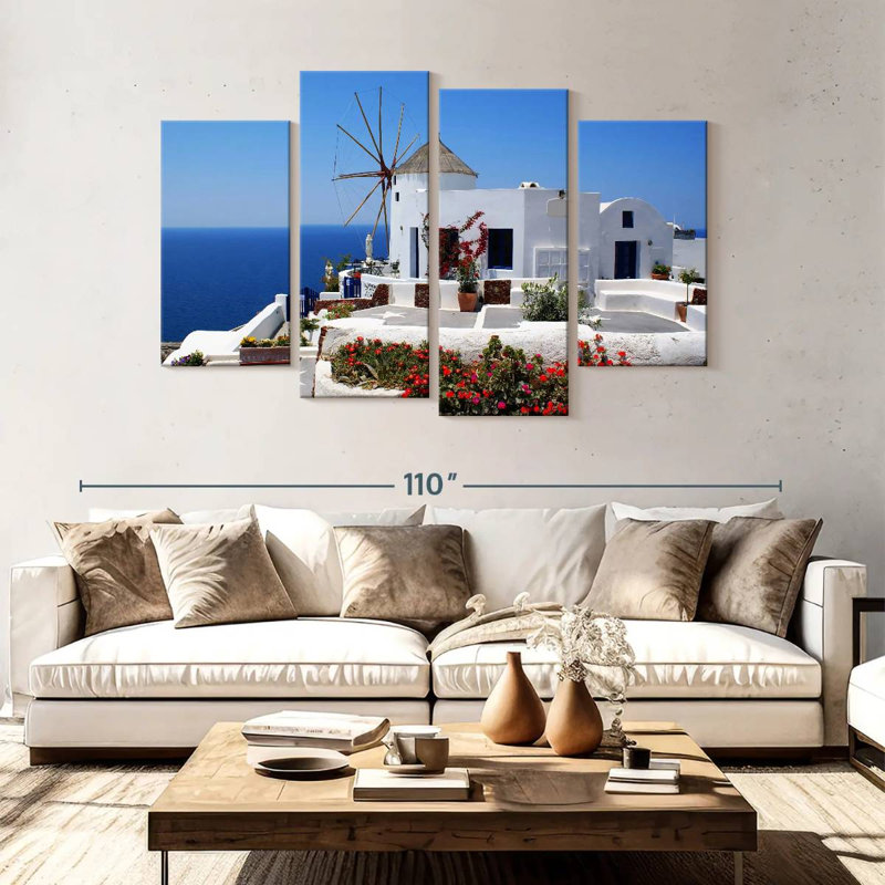 Maison de repos Gillard Santorini, H 54 po x l 84 po