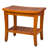 Antarious 20.1'' W Teak Shower Bench with Storage Shelf for Inside Shower Bathroom